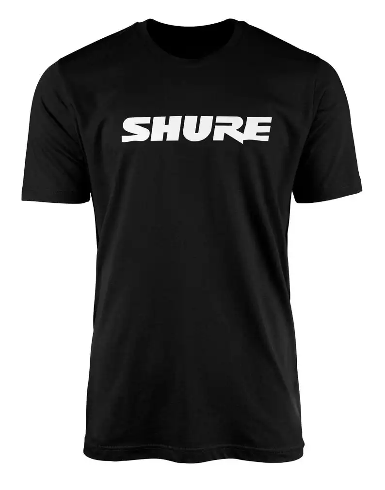 Мужская Черная Футболка Dj Shure иглы Размеры S M L XL XXL 3XL