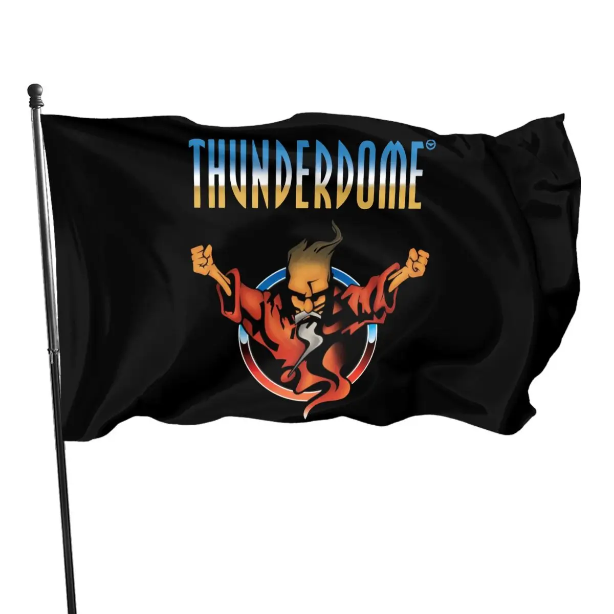 

Thunderdome Hardcore Techno and Gabber Outdoor Garden Decoration Gift Banner Minimalist All-match Harajuku the leisure All-match