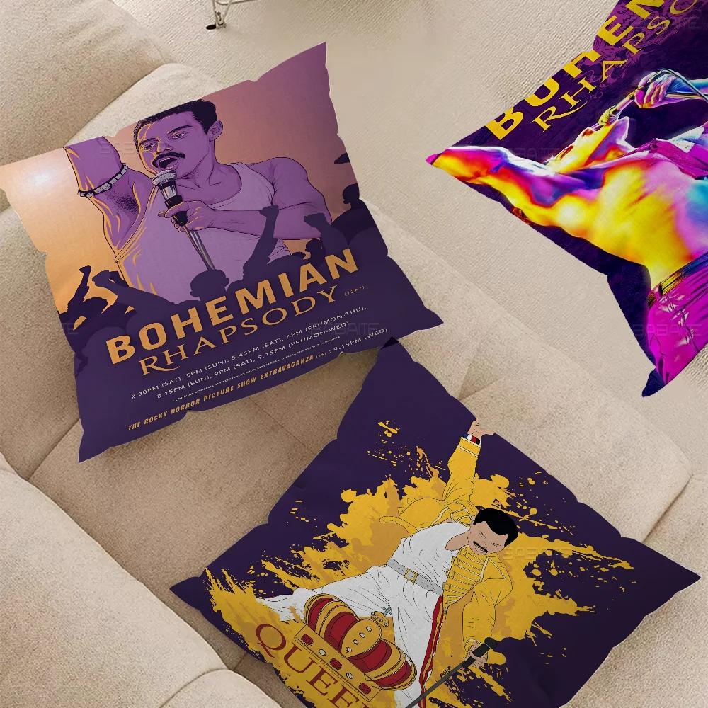 Queen F-freddie Musical Cushion Cover Pillowcase Upholstery Sofa Throw Pillow Home Decor Pillowcas
