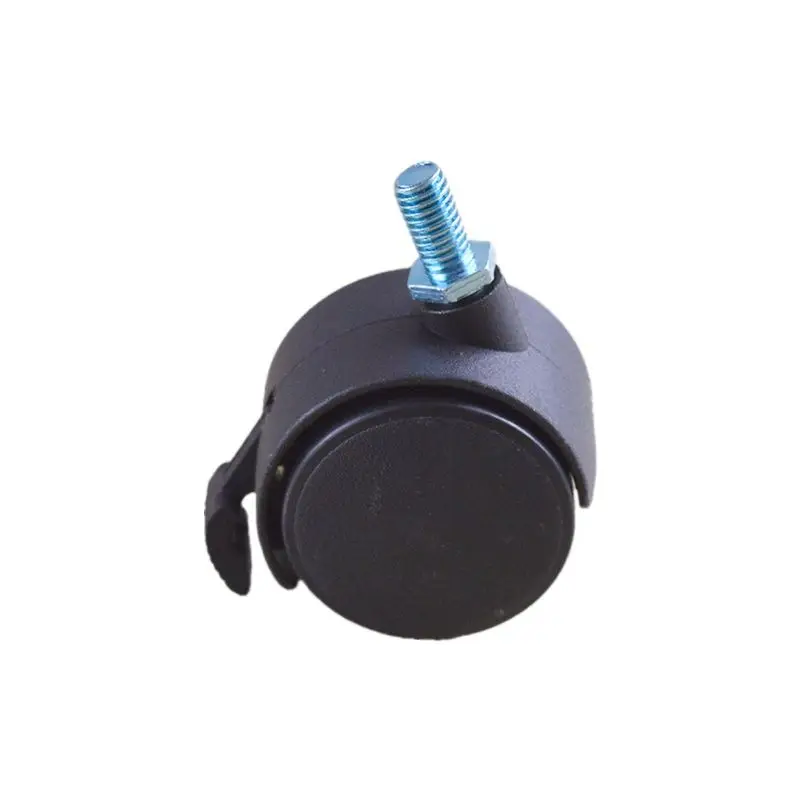 

1.5 Inch Ultra Small Furniture Casters with Brake Wheel Chai Crib Thread Screws M8