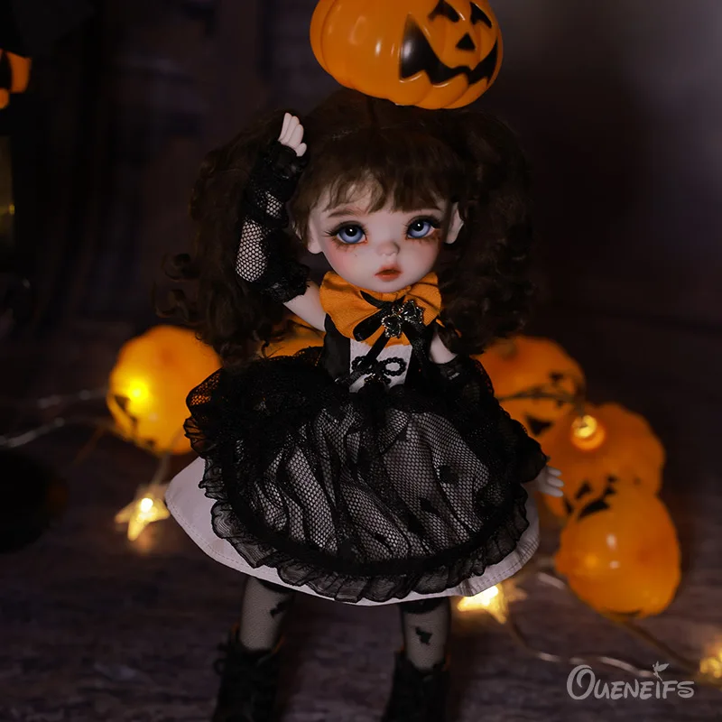 Фото Hugo BJD 1/6 Художественная кукла 26,5 см в черном газовом платье и желтый галстук-бабочка YOSD фантазия Смола игрушки №5