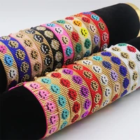 zhongvi fshion smiley bracelet 2022 new adjustable pulseras mujer moda colorful miyuki beaded bracelets for women hand made gift