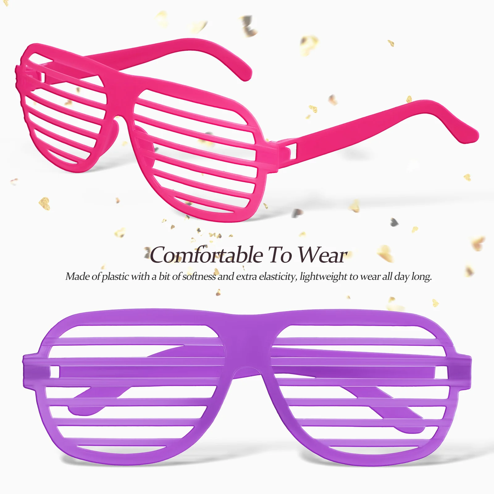 18 шт. ретро-декор вечерние очки жалюзи аксессуары 90-х годов пластиковая оправа