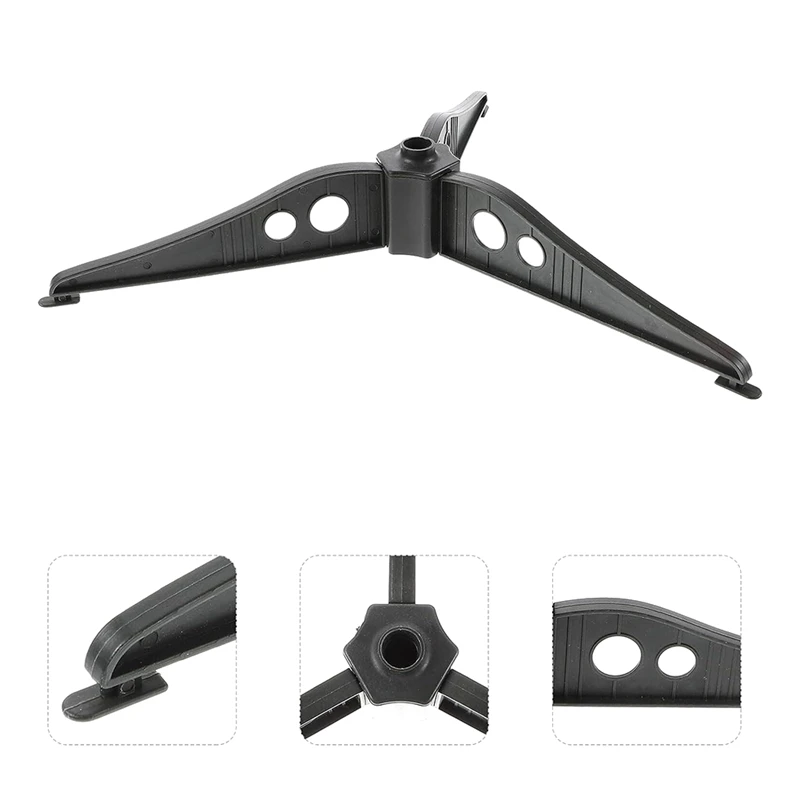 Основа для рождественской елки Пластиковый штатив 12 см треугольная белая Нижняя