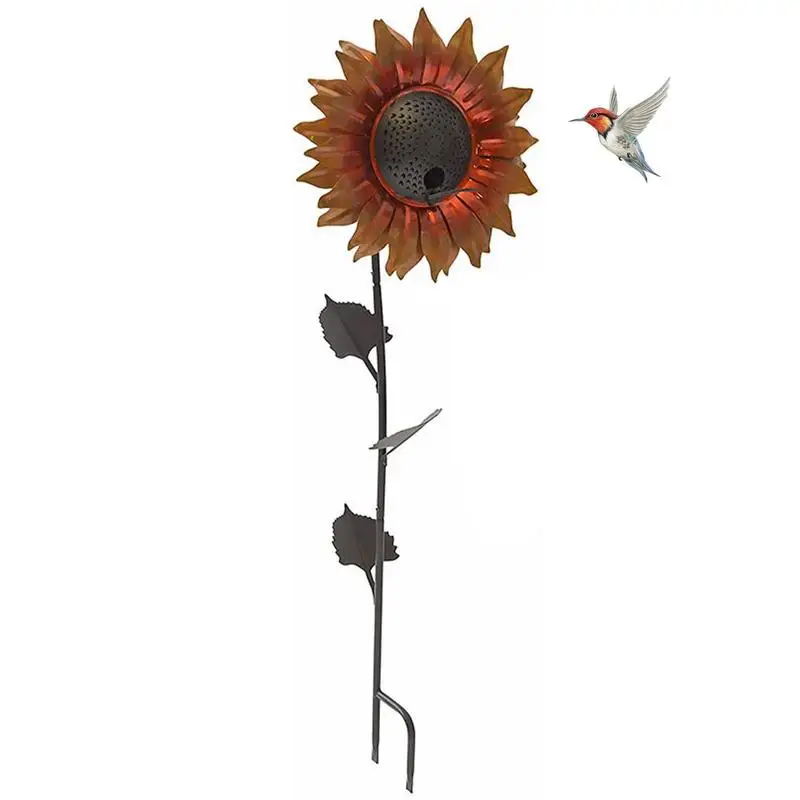 

Bird Feeder Feeding Feeders Tray Garden Crafts Outdoor Outside Wild Squirrel Sunflower Standing Flower Perchpole Hummingbird