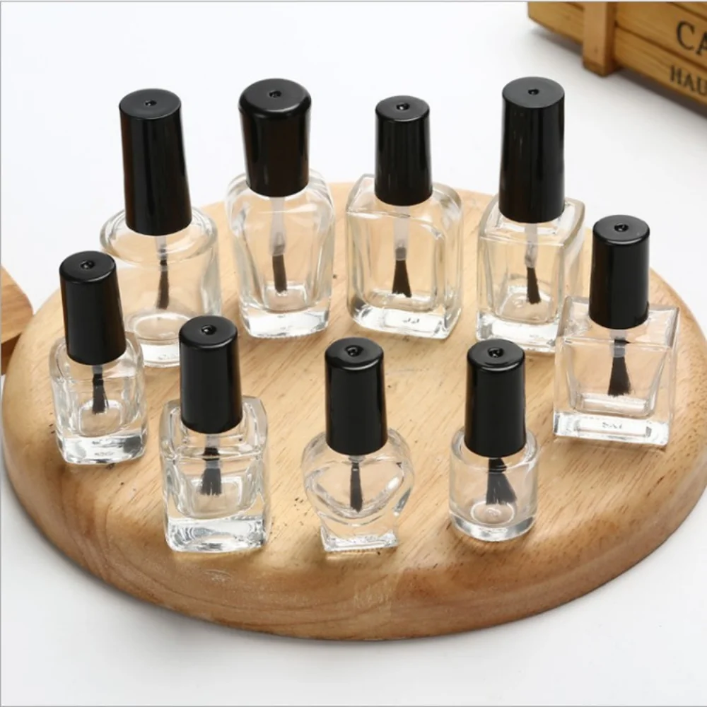 2ml5ml10ml15ml Nail Polish Bottle Nail Gel Empty Bottle with Brush Glass Empty Blending Bottle Nail Gel Empty Bottle Container