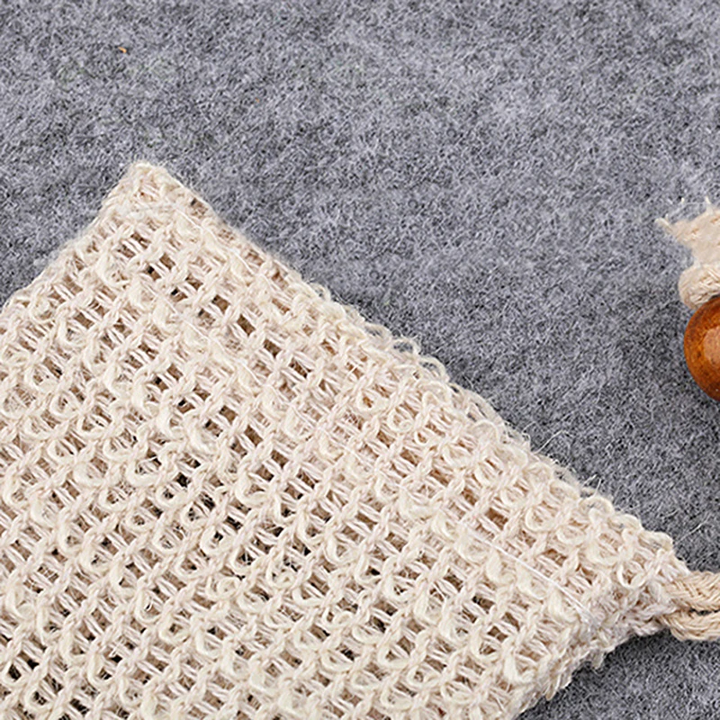 10 шт./компл. отшелушивающий мешочек для мыла из натурального сизаля продления