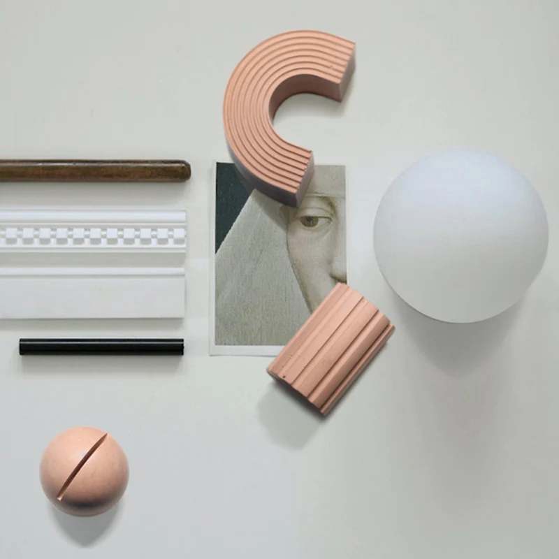 

Cement Business card holder simple Silicone mold Creative price tag Display Desk Ornament Shelf mold Concrete Card Clip