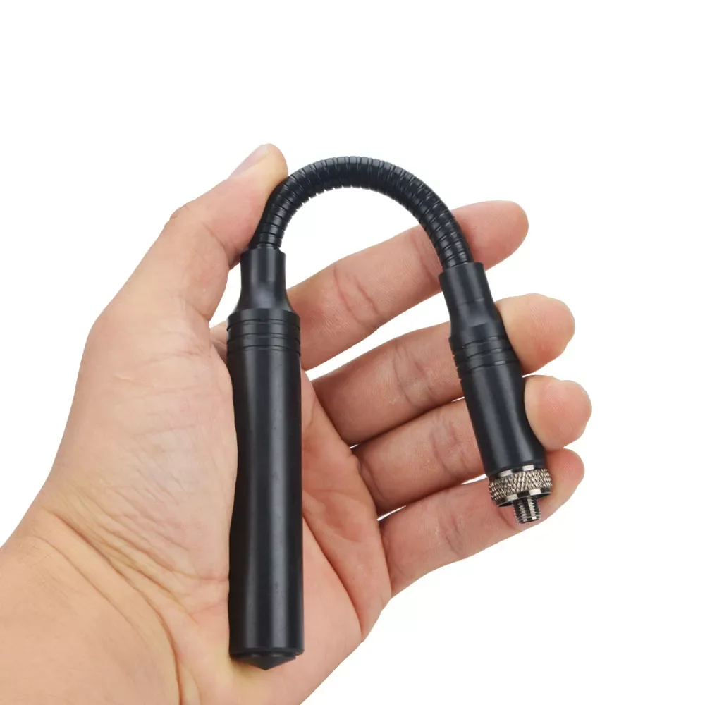 

Рация тактическая антенна VHF UHF 144 МГц 430 дБ Двухдиапазонная гусиная трубка Тройная портативная двухсторонняя радиоантенна 23 см