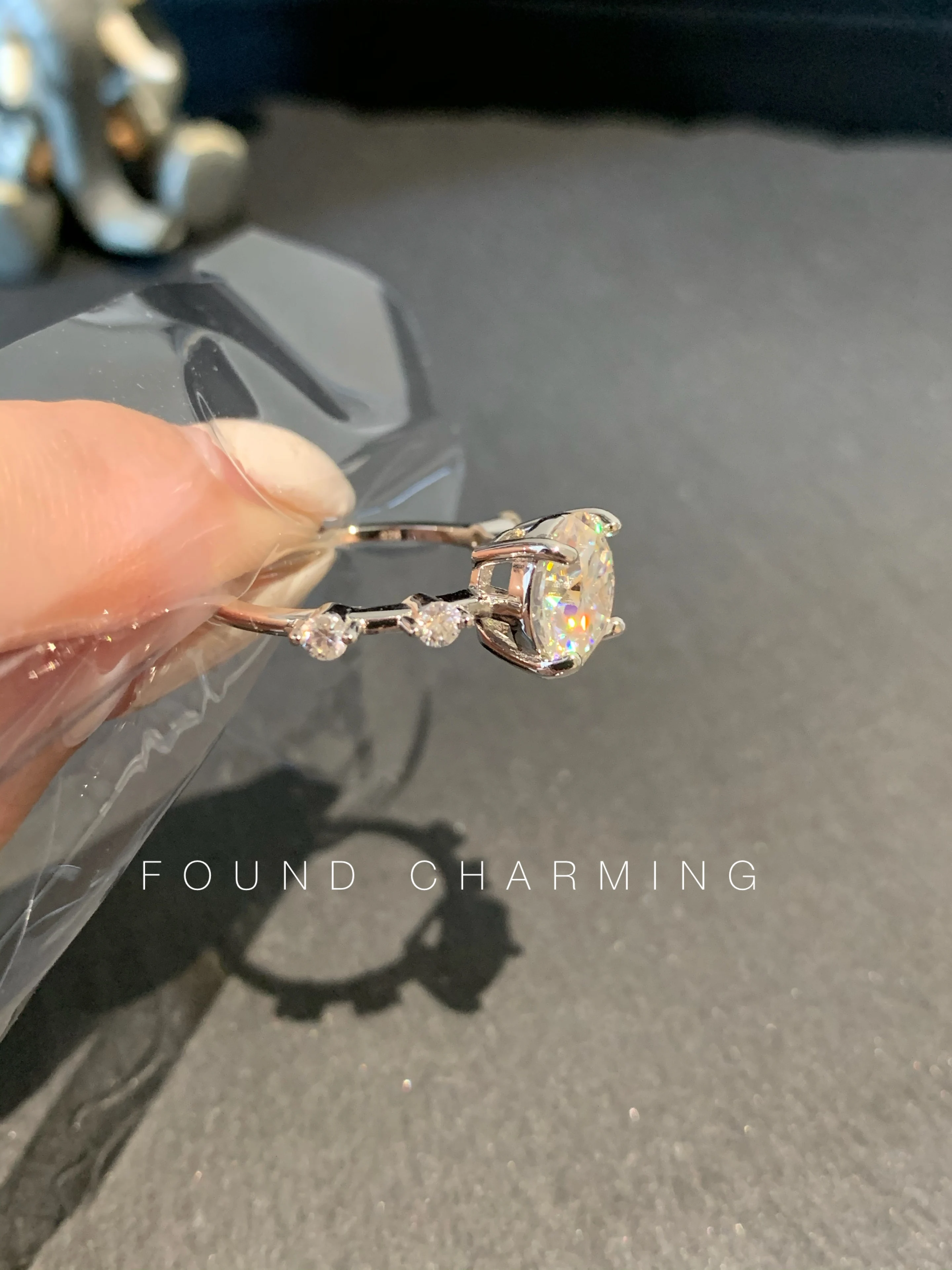 Женское Обручальное кольцо с бриллиантами 3 карата покрытием из серебра 925 пробы