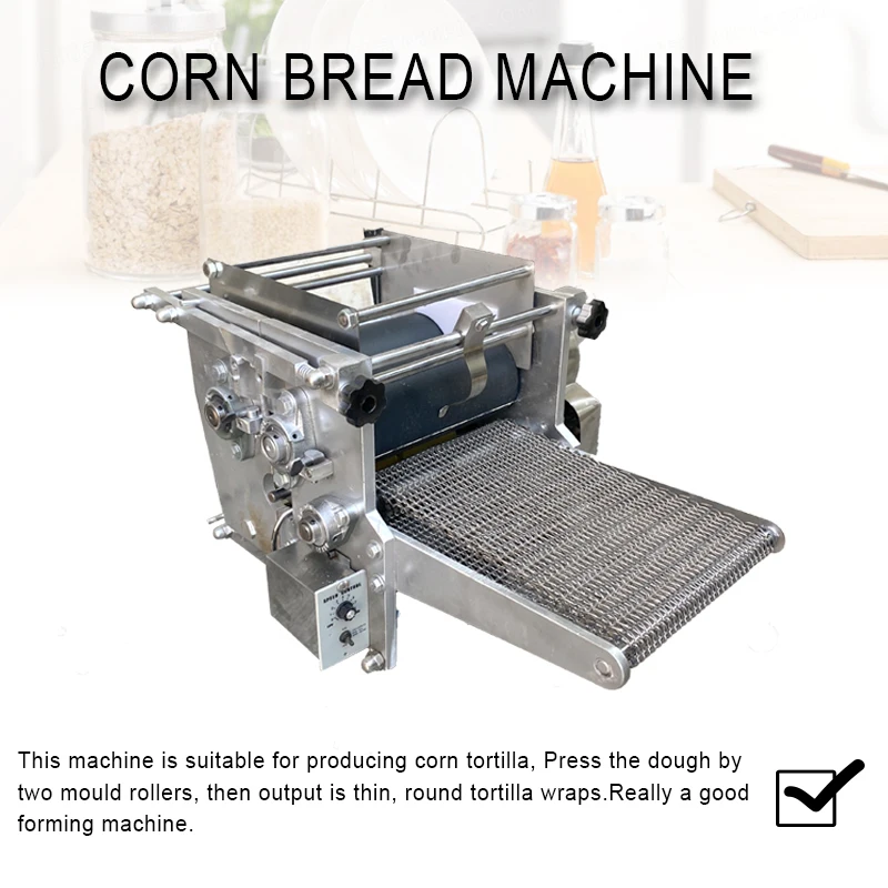 

Multifunctional Corn Tortilla Roller Pancake Machine Electric Commercial Automatic Dumpling Wraper Making Machine