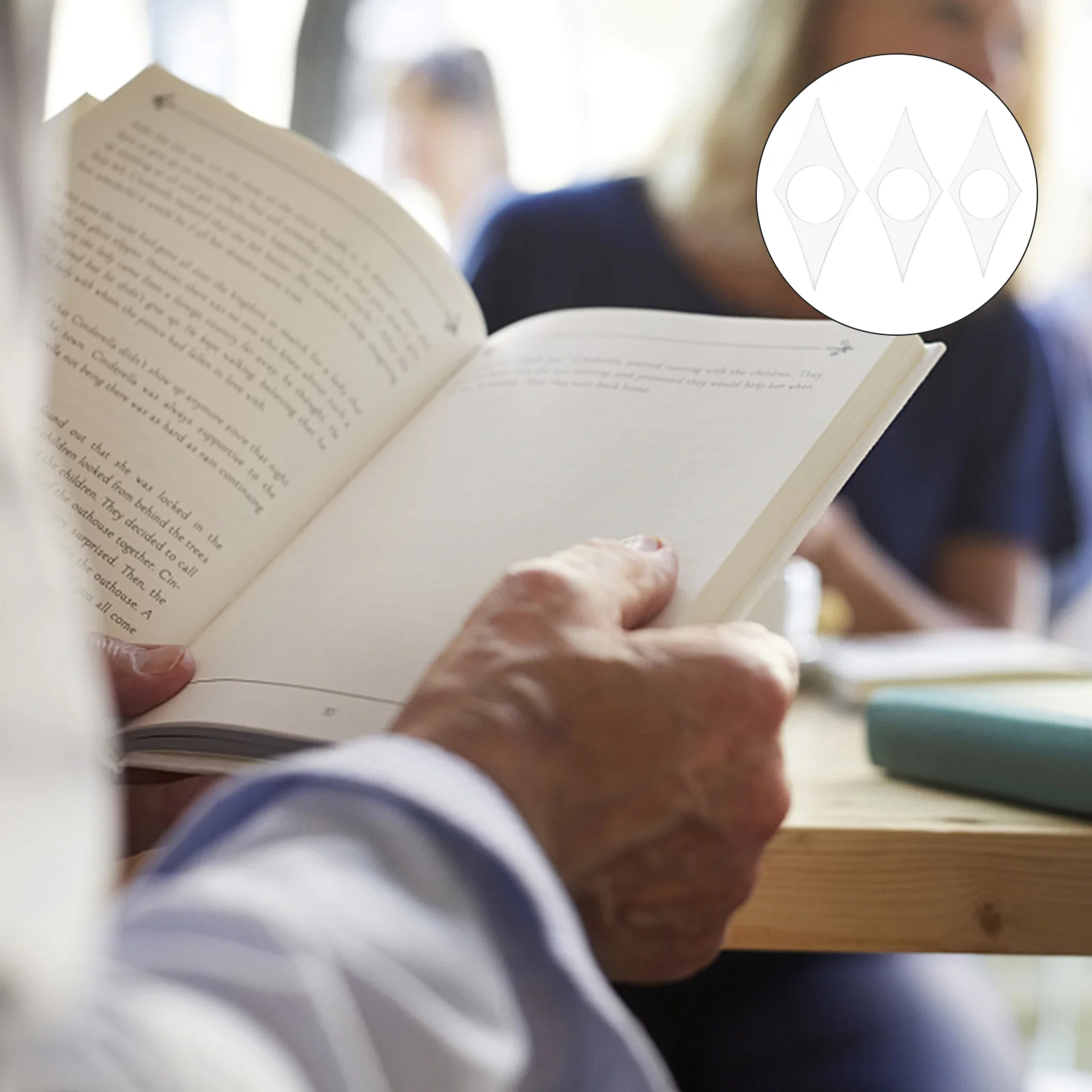 

6 шт. полезных листов для большого пальца реквизит для акрилового разделителя страниц удобный