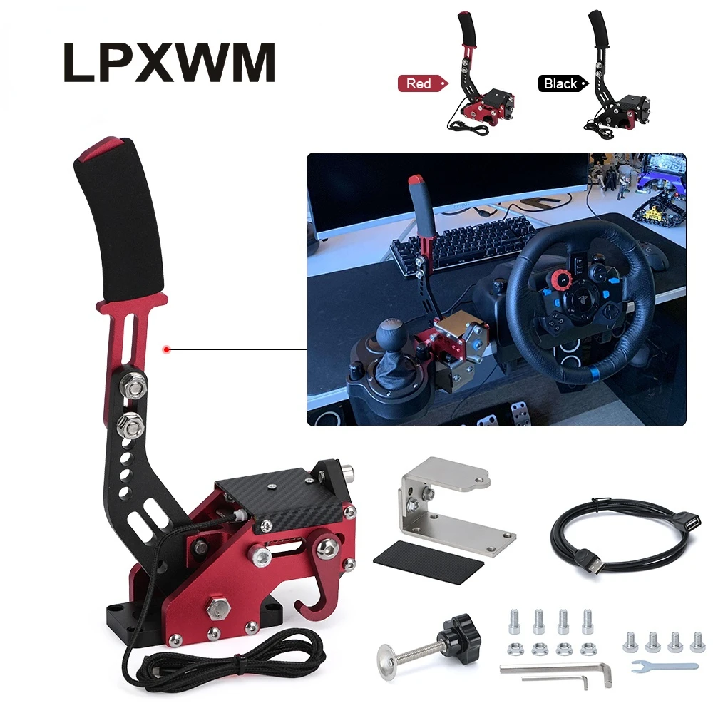 

14Bit PC USB Handbrake for SIM Auto Racing Games G25/G27/G29 T500 Steel and Aluminum RALLY Adjustable for PC Windows Sim Racing