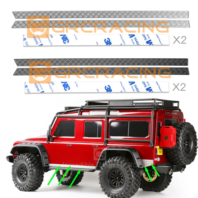 

Полицейский кузов, боковая юбка, противоскользящая пластина, металлическая отделка для 1/10 радиоуправляемого гусеничного автомобиля Traxxas ...