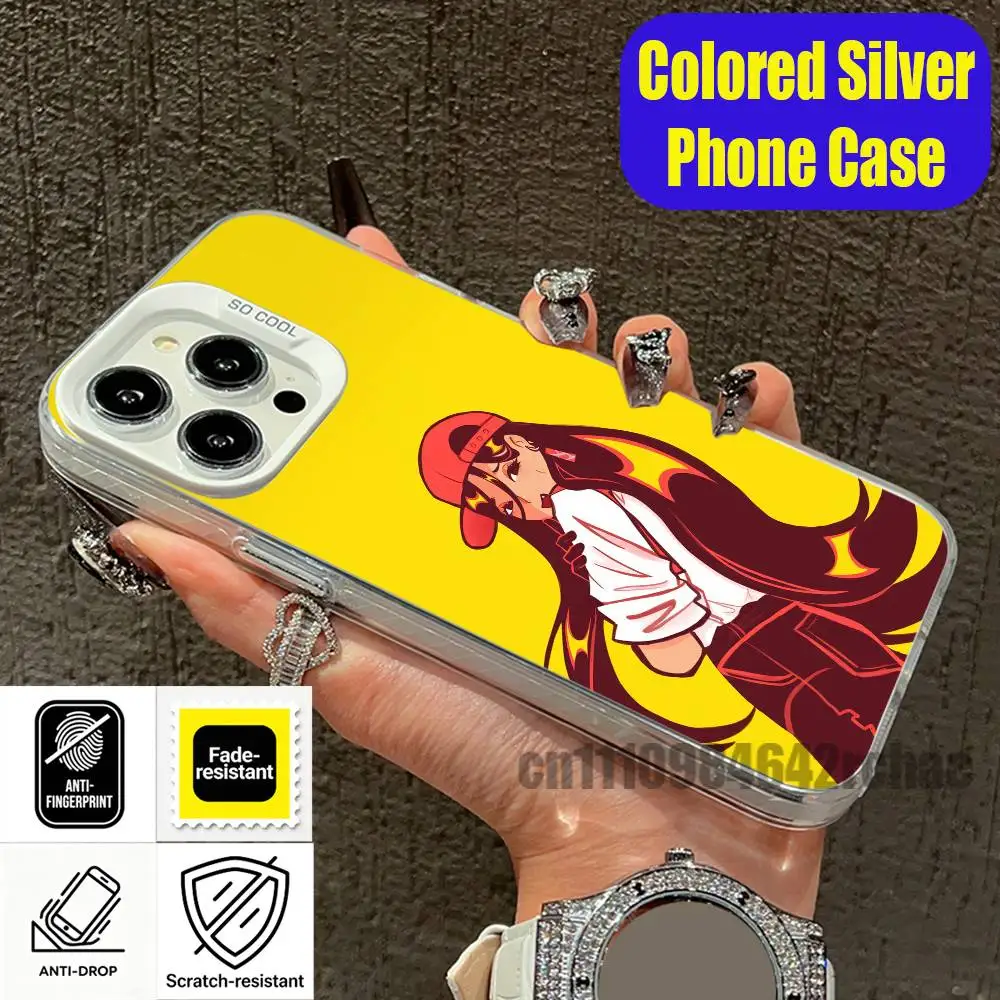 Фото Чехол для телефона Yi xi Singer для iPhone 15, 17, 11, 14, 13, 16, 12, E, Max, Plus, Air, Pro, Mini, серебристый, с индивидуальным дизайном, серия BUTCHER VANITY №4