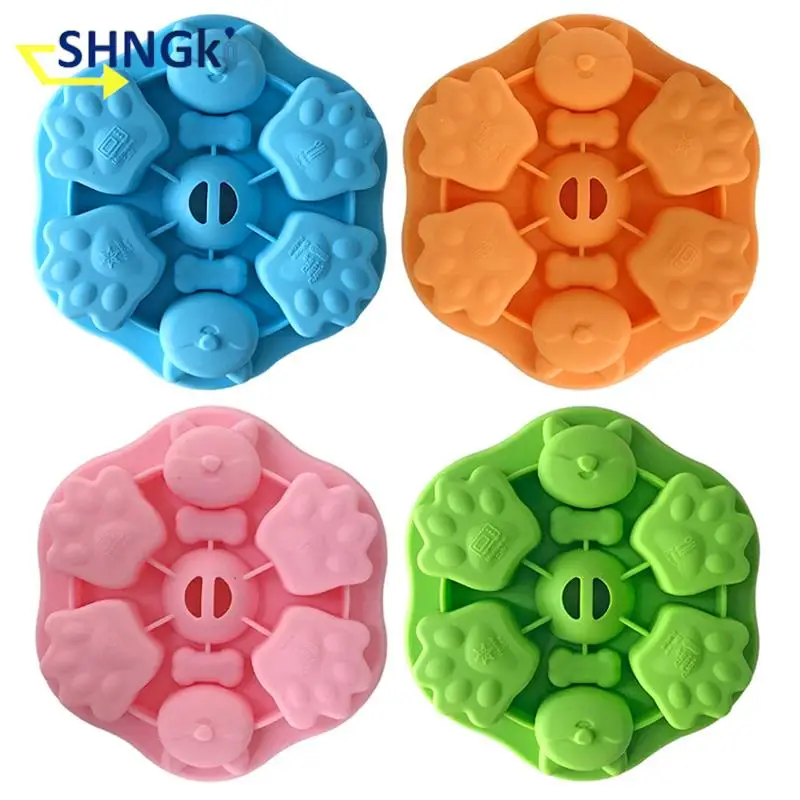 

1PC 6 Shell Puppy Paw Silicone Molds 3D Dog Footprint Cake Mould Mousse Cake Baking Mould Handmade Aromatherapy Candle Soap Mold
