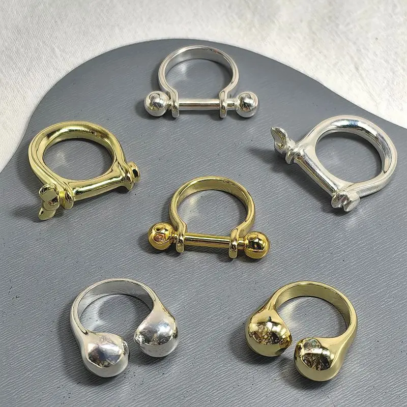 Модное металлическое кольцо unode 50 из серебра 925 пробы модная ниша популярно в