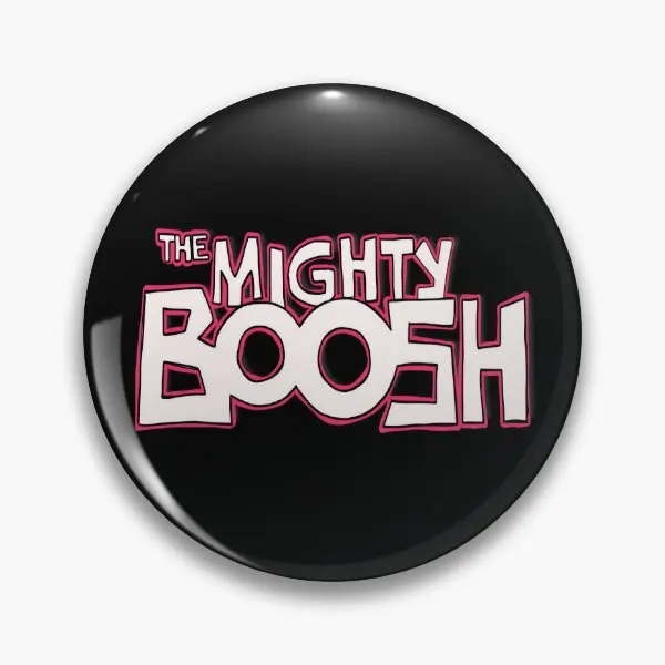 

Нарисованный вручную логотип The Might Boosh, мягкая кнопка, булавка, креативный значок, мультяшный декор, милая забавная модная металлическая шляпа, одежда