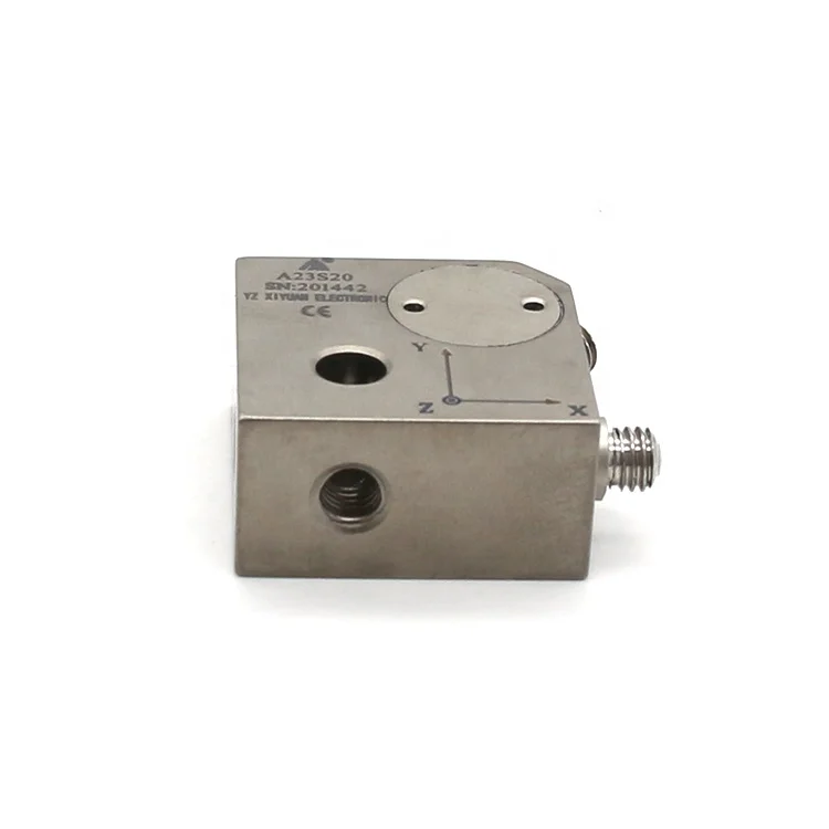 Трехосевой пьезоэлектрический датчик вибрации A23S20 диапазон измерения 250 г IEPE