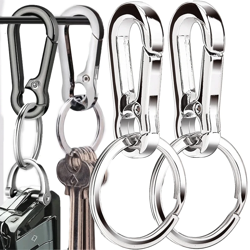 

3/2Pcs Metal Gourd Buckle Keychain Climbing Hook Car Keychain Strong Carabiner Shape Keychain Accessories Vintage Key Chain Ring