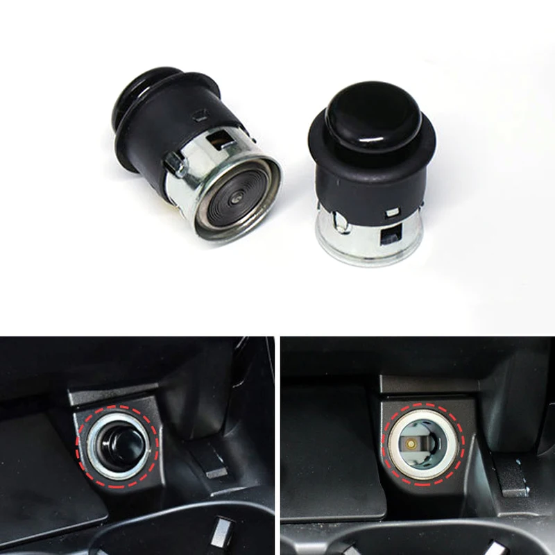 

For Mercedes-Benz C E S GLK ML GL Class Black Car Cigarette Lighter Socket Car Accessories Automotive Interior