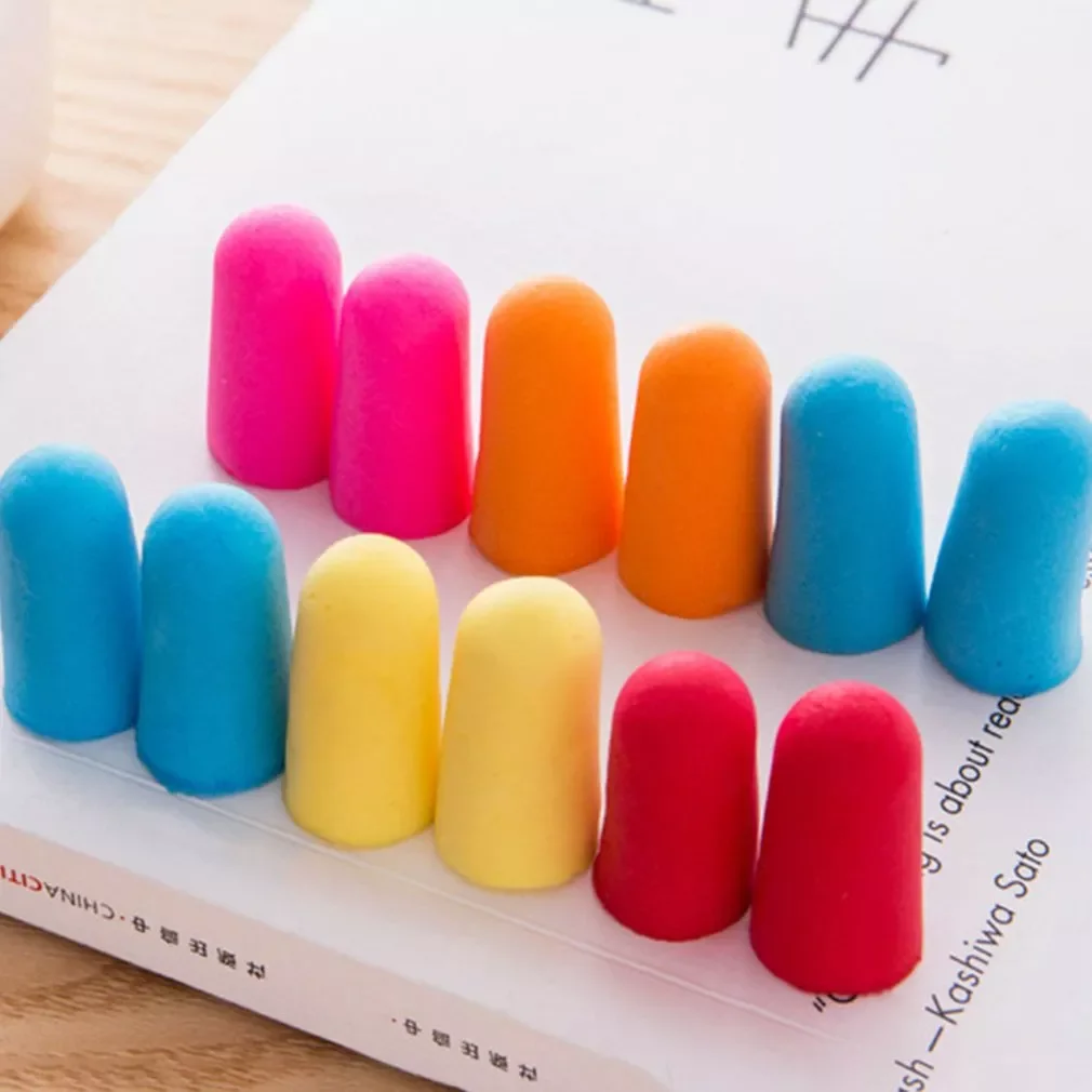 

Pairs Comfort Soft Foam Ear Plugs Tapered Travel Sleep Noise Reduction Prevention Earplugs Sound Insulation Ear Protection Go
