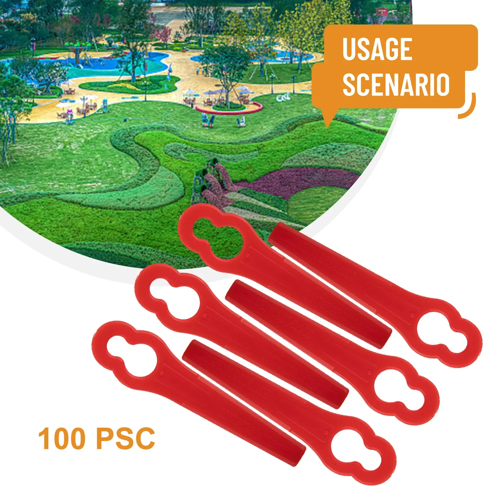 Сменные Пластиковые лезвия 100 шт. для Florabest LIDL FRTA 20 A1 Lidl IAN 282232 запчасти триммера