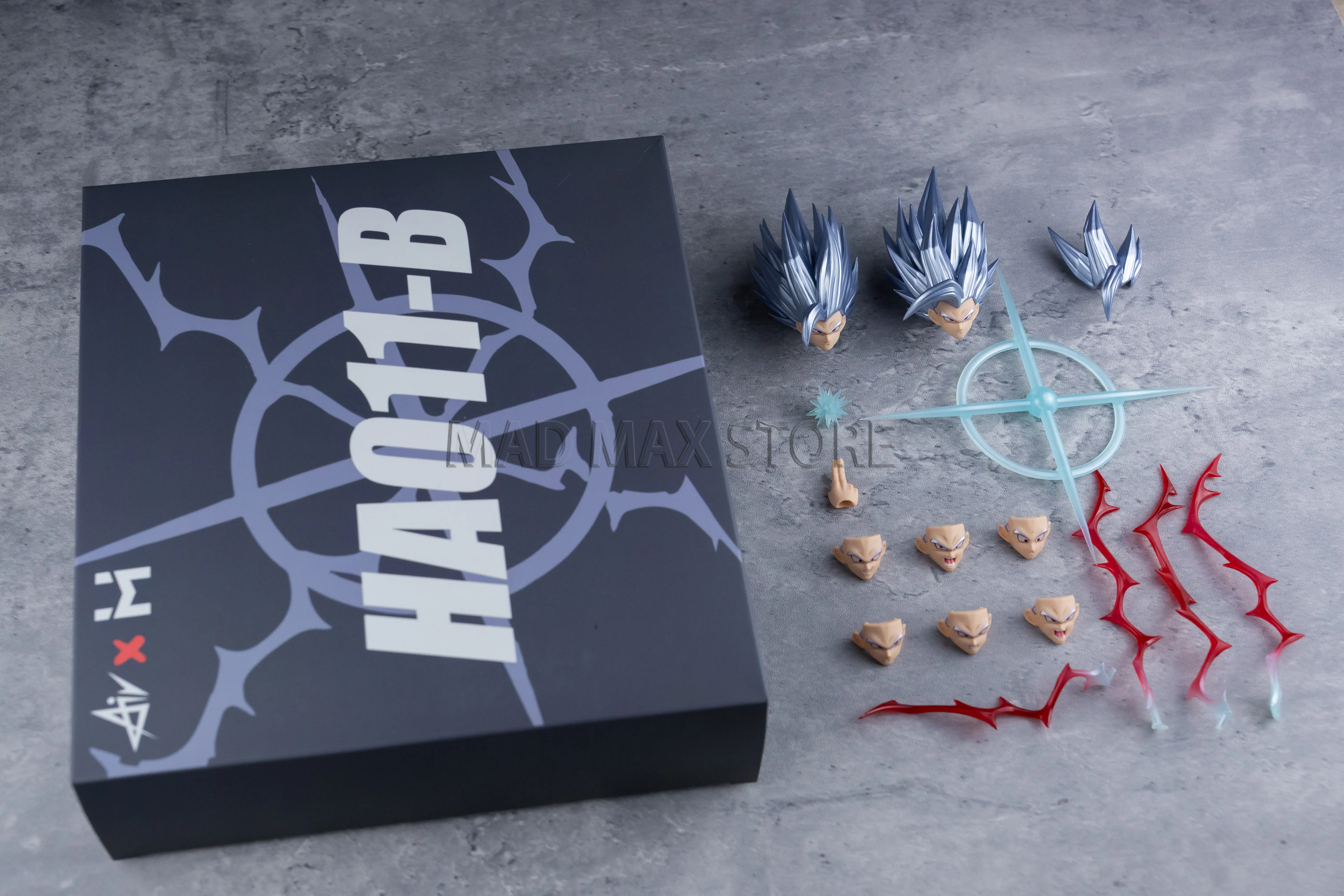 Фото HA011HM HA011A-B-C Dragon Ball Z SHF SSJ Beast Son Gohan: Сменные головы и аксессуары для фигурки, аниме-фигурка, игрушка из ПВХ №3