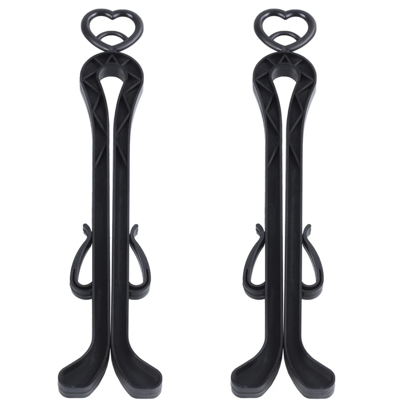 

2X Long Boots Hanger Shaper Supporter Stand Holder Organizer Black
