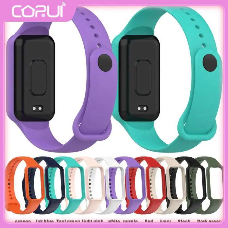 

2/3/5PCS Portable For Amazfit Band 7 Soft Strap Waterproof Bracelet Sport Watch Bracelet Silicone Band Bracelet Strap
