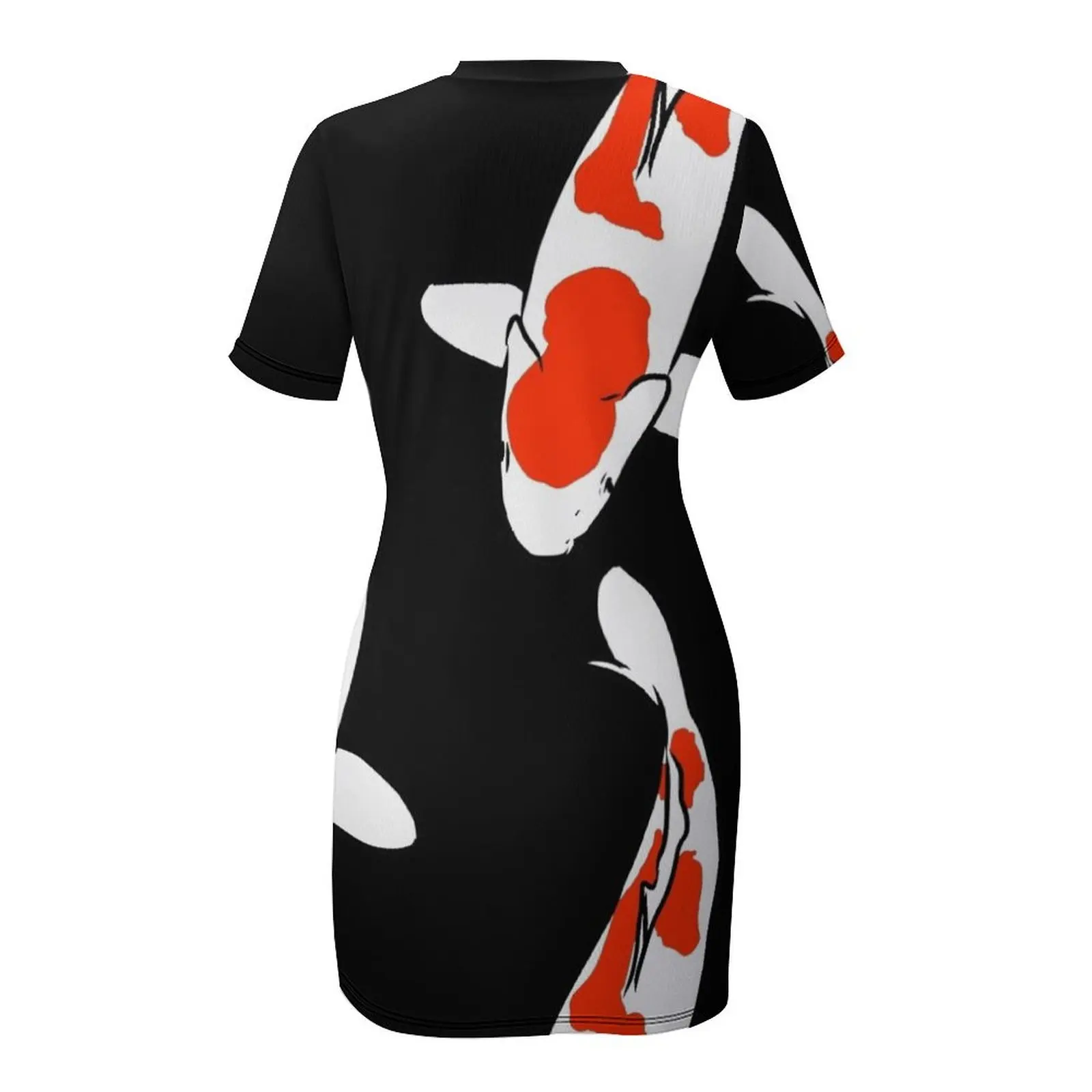 Фото Koi Fish Kujaku Платье с короткими рукавами, вечернее платье, женская одежда №5