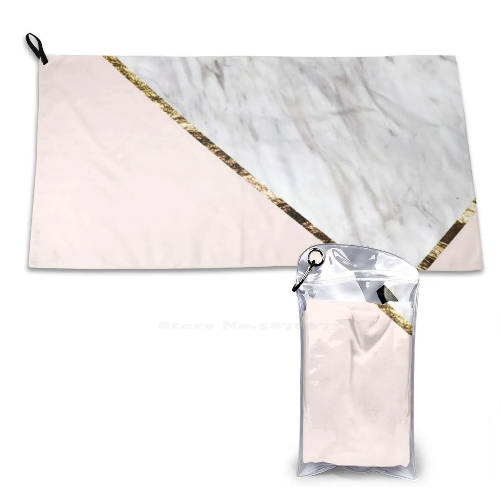Strong Water Absorption Blush Peach Pink And White Pastel Gold Rose Gold Grey Gray