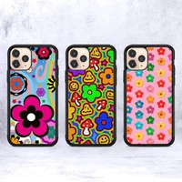 flower power phone case silicone pctpu case for iphone 11 12 13 pro max 8 7 6 plus x se xr hard fundas