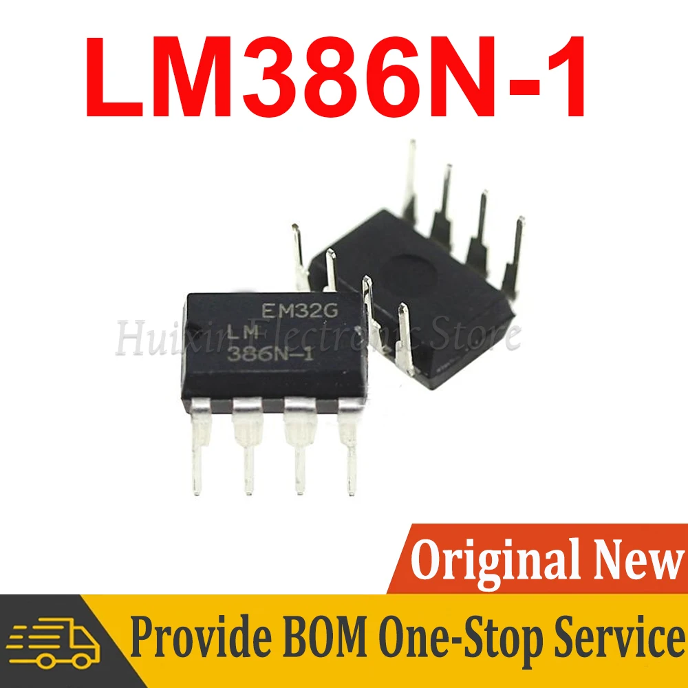 

10pcs LM386N DIP8 LM386 DIP LM386N-1 LM386-1 New and Original IC Chipset