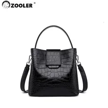 New ZOOLER Women Leather Handbags for Female Luxury Women Tote Bag Roomy Commuting Handbags Alligator Pattern #SC898
