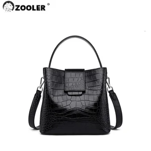 new zooler women leather handbags for female luxury women tote bag roomy commuting handbags alligator pattern sc898 free global shipping