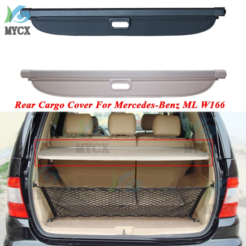 

For Mercedes-Benz ML W166 ML320 ML350 ML400 500 2017-2013 Rear Cargo Cover Partition Curtain Screen Shade Trunk Security Shield