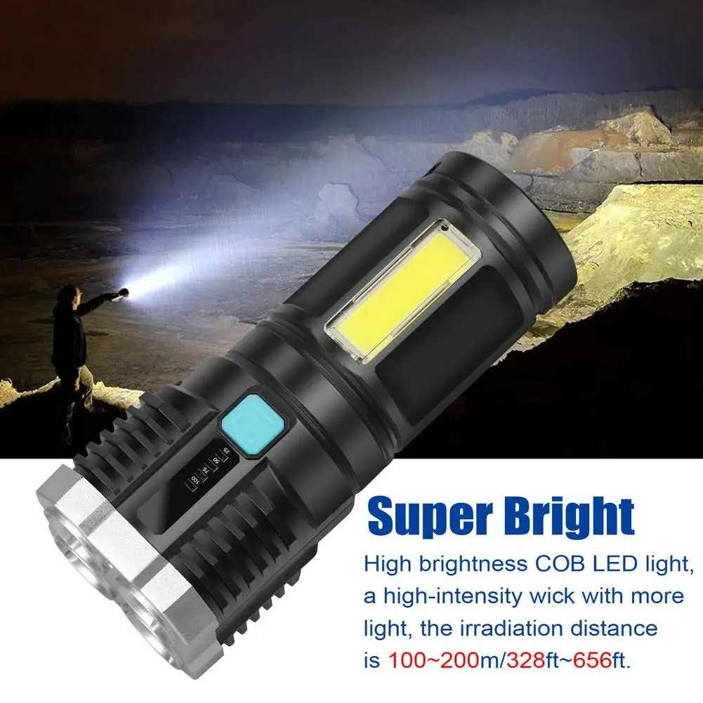 

Super Bright Led Torch Usb Rechargeable Ip44 Waterproof Tactical Flashlight Lantern Lamp For Outdoor Camping Hiking