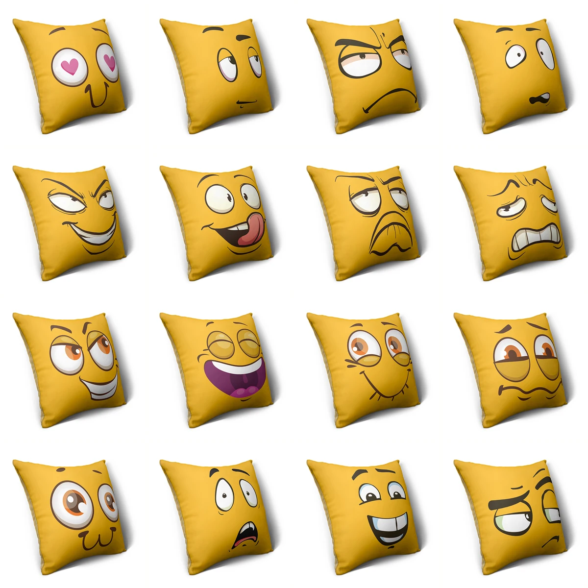 

Чехол для подушки ZHENHE с забавными выражениями, двухсторонний чехол для подушки с принтом для спальни, дивана, балкона, декор 18x18 дюймов (45x45 с...
