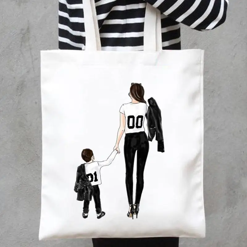 

Женская Холщовая Сумка-тоут с принтом