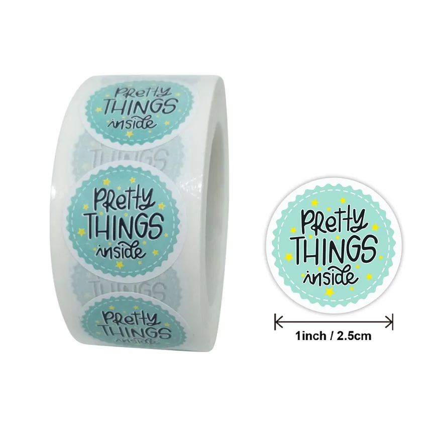 500 шт./рулон наклейки для подарков |