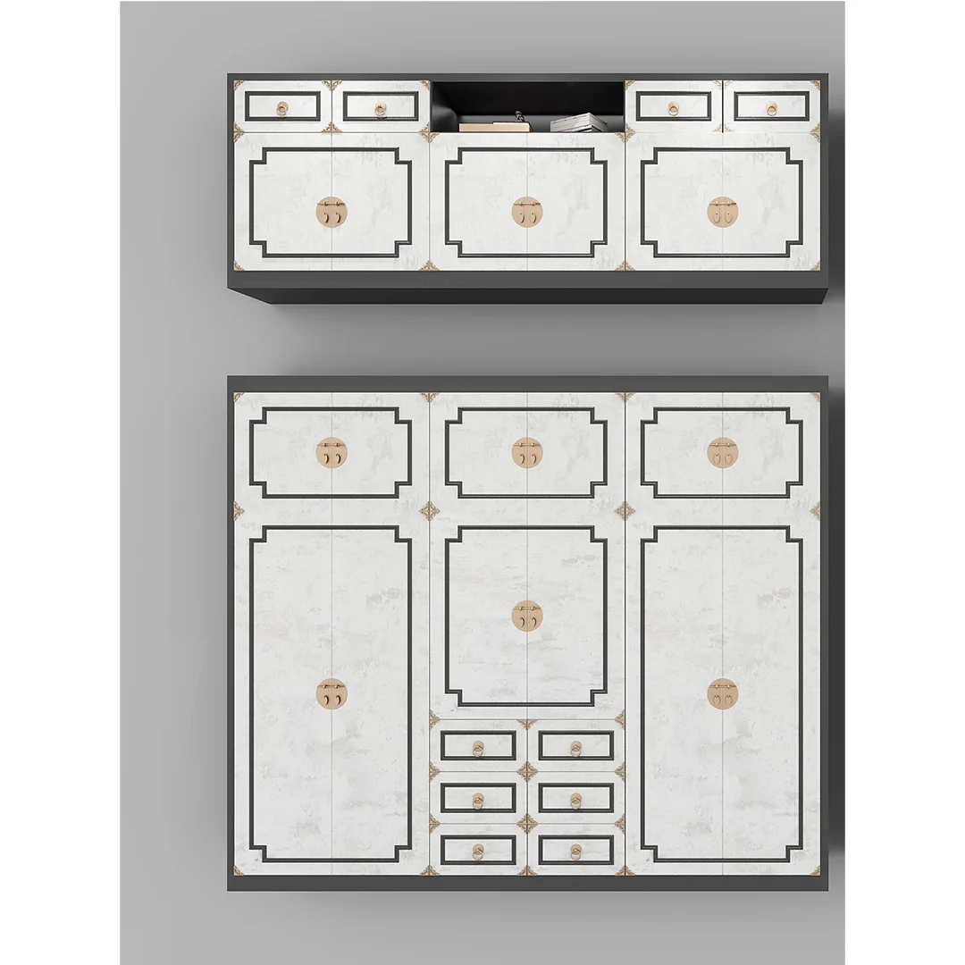 Изготовленные на заказ шкафы для спальни хранения гардероба мебельные