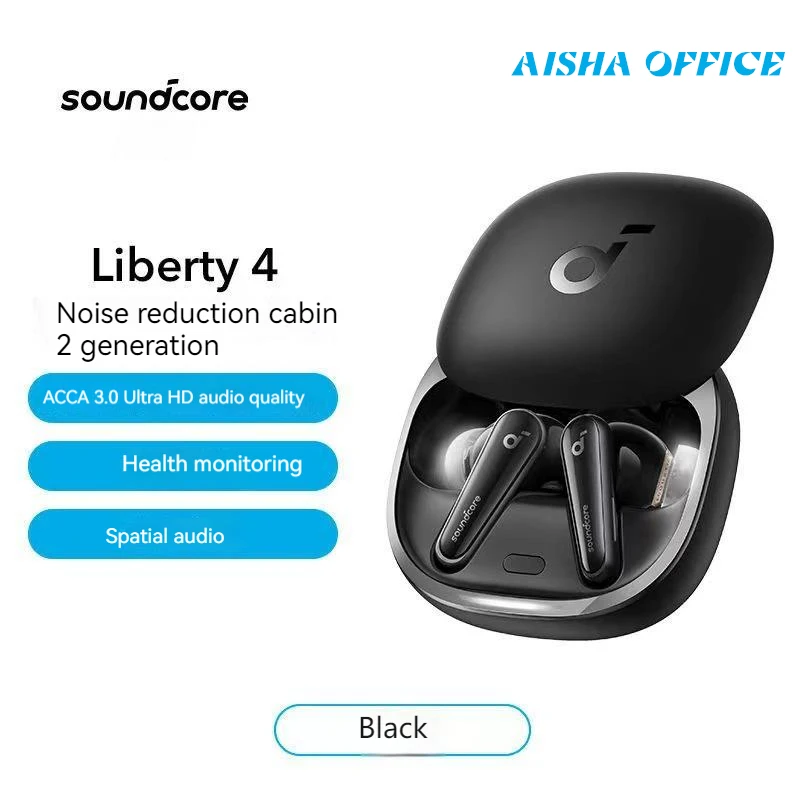 

Liberty 4 Soundcore TWS True Wireless Bluetooth 5.3 Earbuds With ACAA 3.0 LDAC Hi-Res Active Noise Cancellation Earbuds A3953