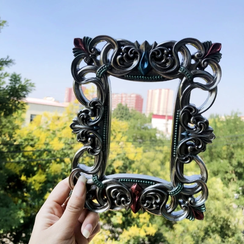 

Корона фоторамка клеевая форма Diy настольный декор полустереоскопическая необычная кружевная форма