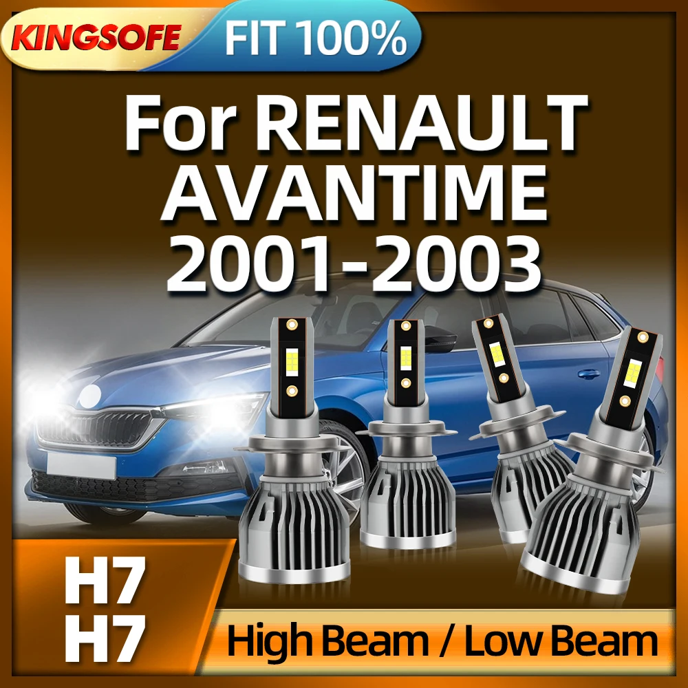 

KINGSOFE светодиодные фары H7 26000LM лампы легковых автомобилей 110W автомобильных ламп 6000K для RENAULT AVANTIME 2001 2002 2003
