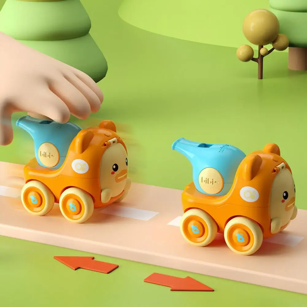 

Inertial Car Toy Educational Long Distance Sliding Interactive ABS Cartoon Animal Whistle Catapult Toy Car Birthday Gift