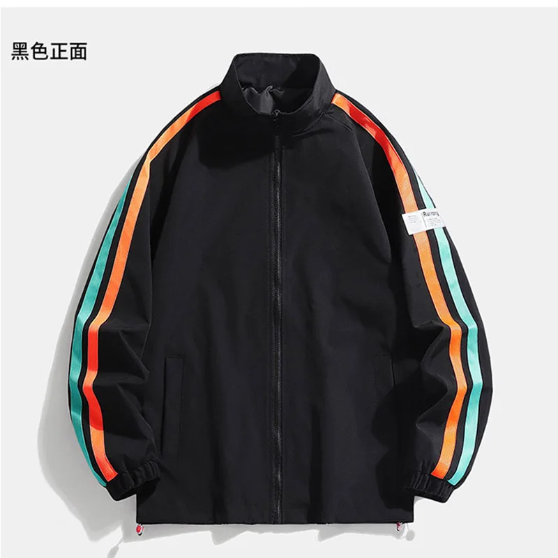 

2022 autumn and winter men's fashion jacket jacket zipper shirt men's windbreaker bomber jacket outdoor running sports clothes c