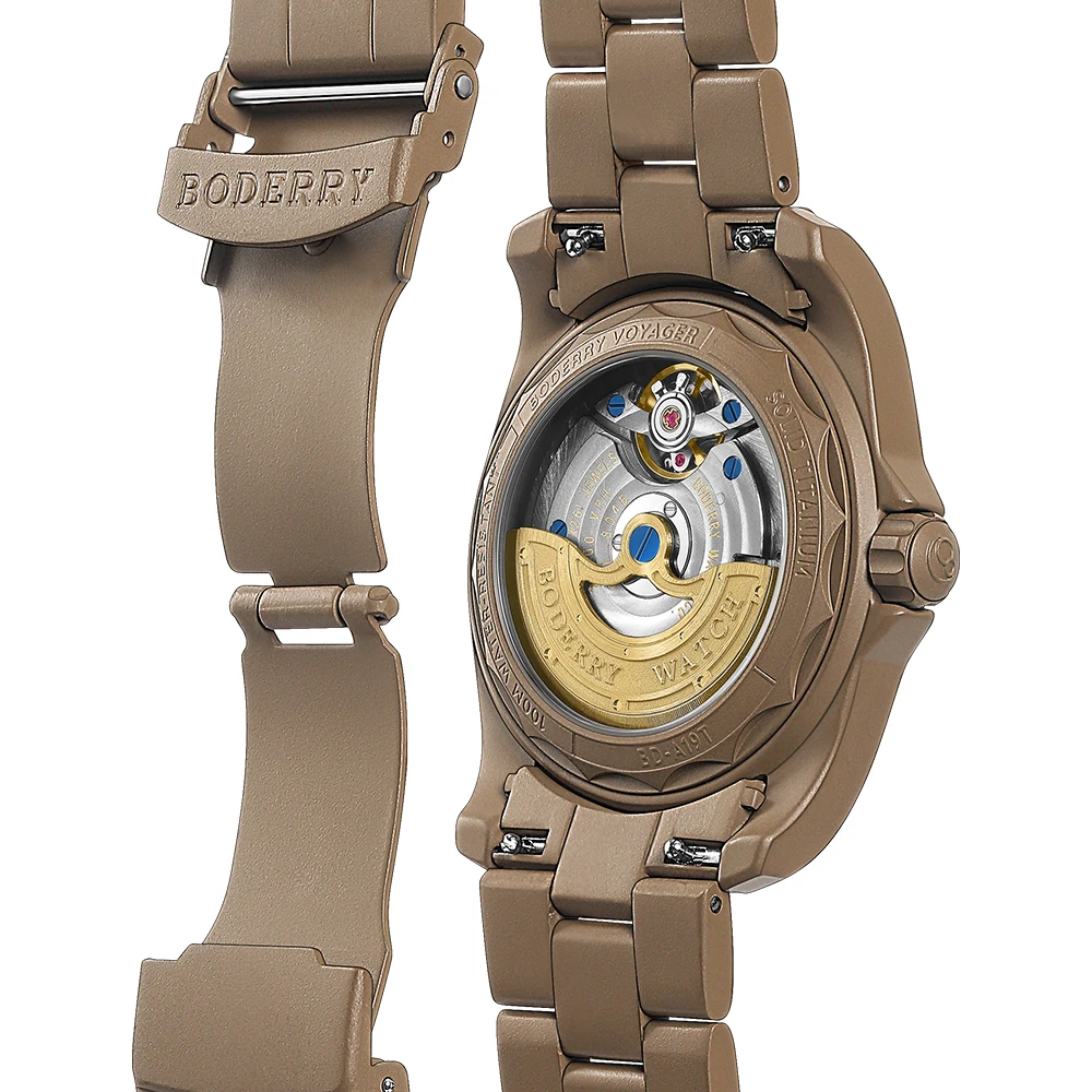 Наручные часы BODERRY Field Watch VOYAGER S72 – титановые автоматические часы с 72-часовым запасом хода, водонепроницаемые до 100 м, для мужчин (art.: 3920dcab4643e) - 3920dcab4643e
