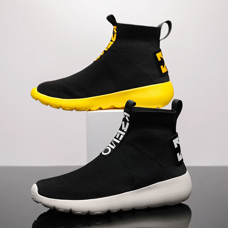 2022 New Socks Sneakers Men Athletic Shoes Men Breathable Jogging Trainers Men High top Running Shoes For Men Chaussure Homme