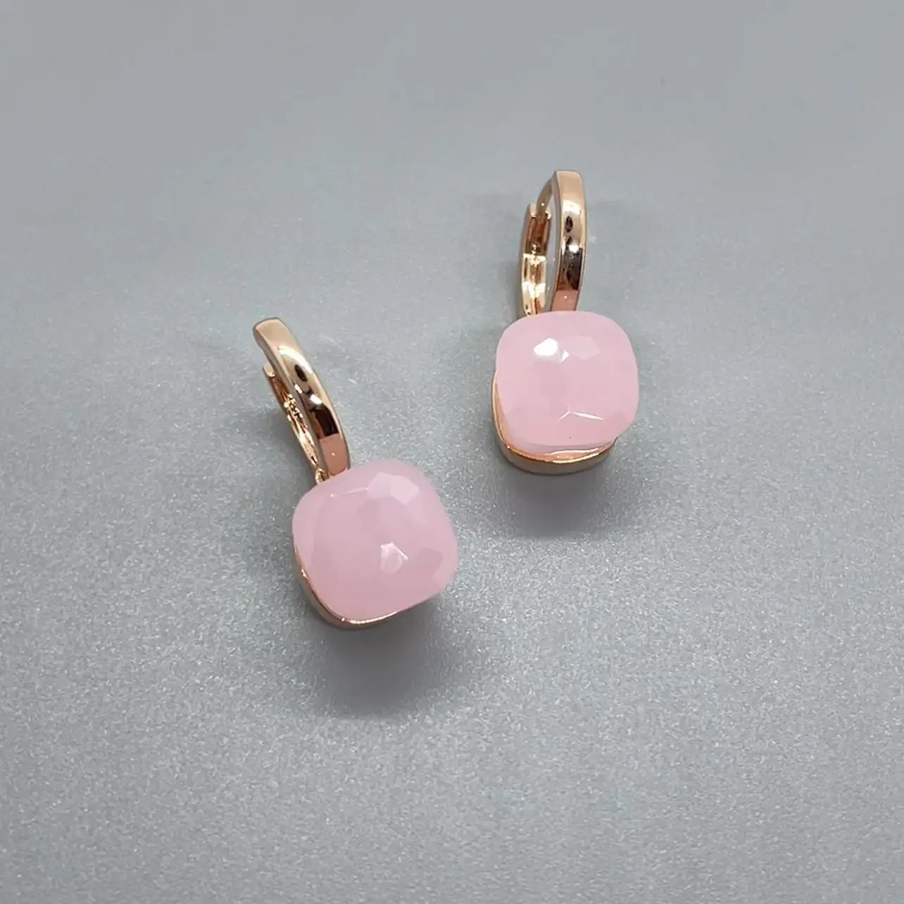 Classic Crystal Candy Earrings For Women 32 Colors Crystal Earrings Gold Plated Sweet Candy Style Earrings Fashion Jewelry